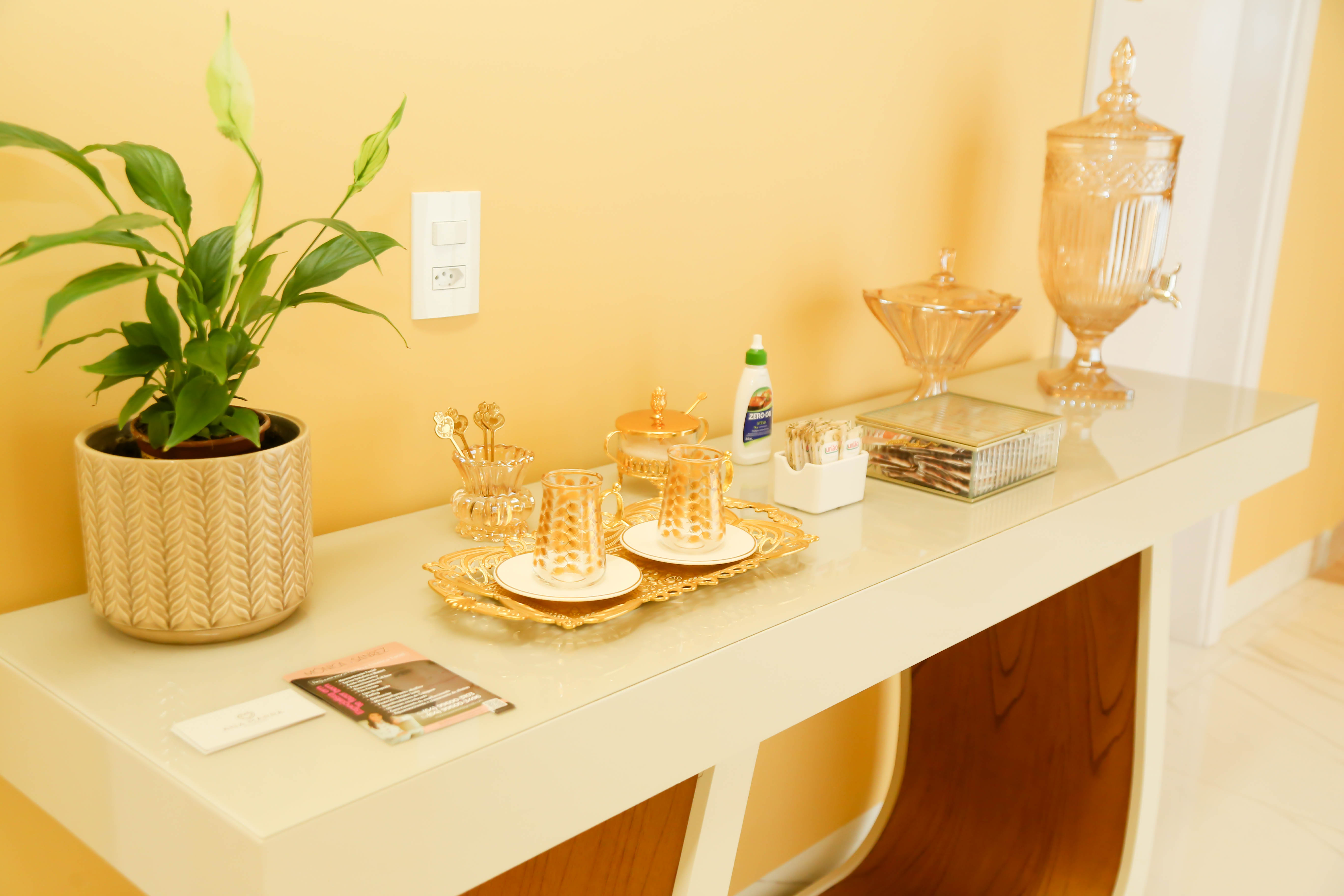 Consultório - Desk com decoração elegante